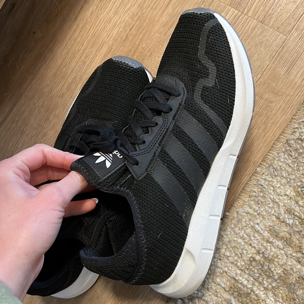 Adidas black sneakers size 8.5